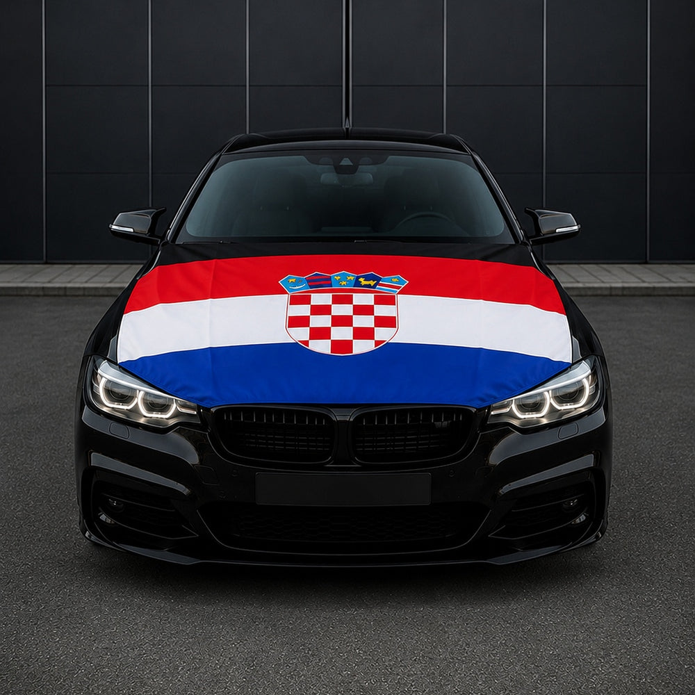 Kroatien Flagge Motorhaubenabdeckung