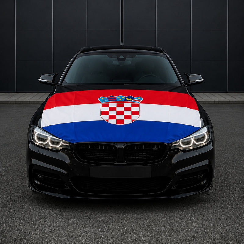 Kroatien Flagge Motorhaubenabdeckung