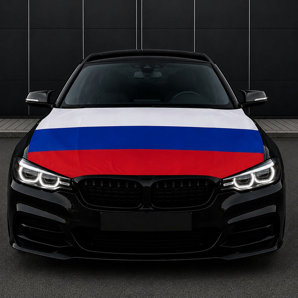 Russland Flagge Motorhaubenabdeckung