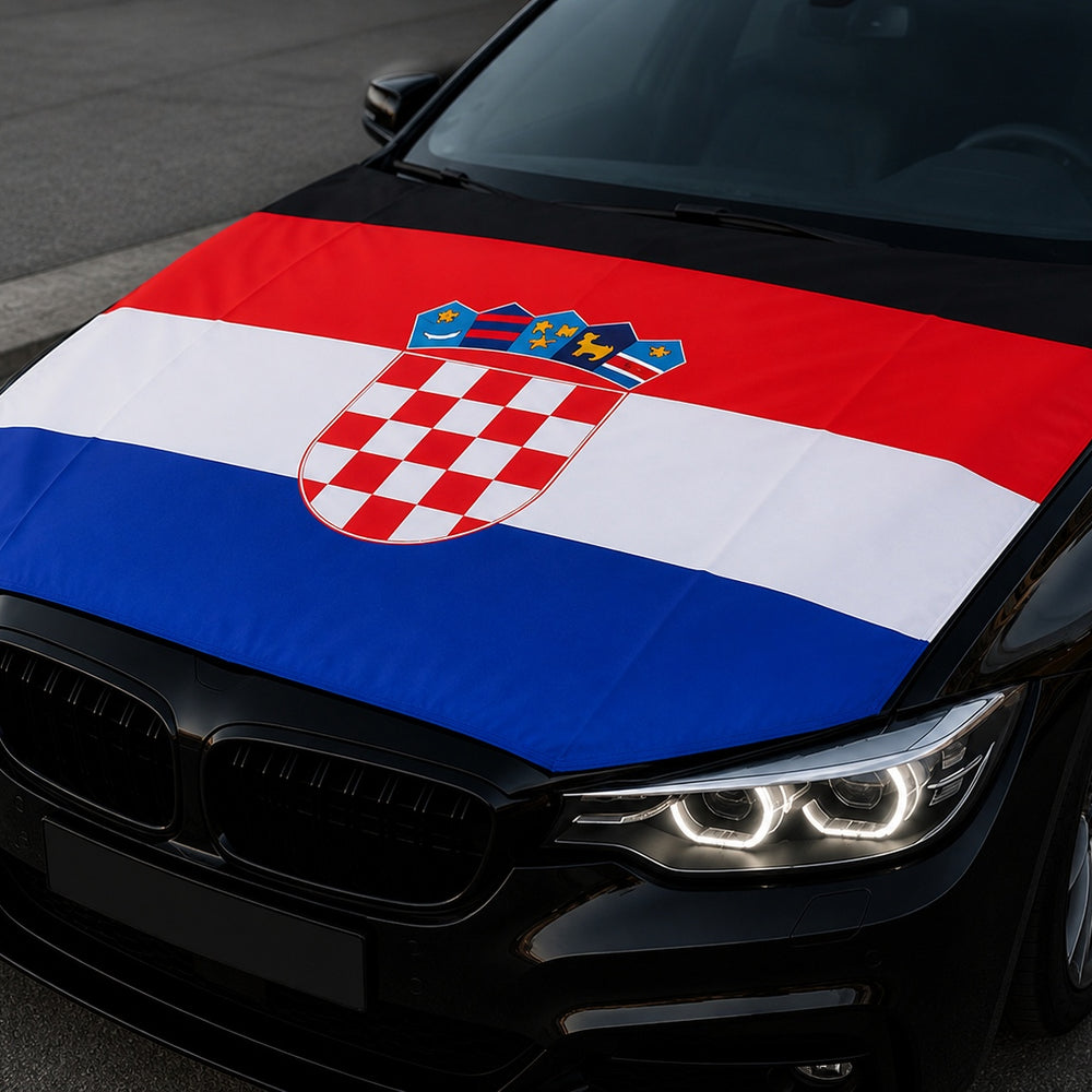 Kroatien Flagge Motorhaubenabdeckung