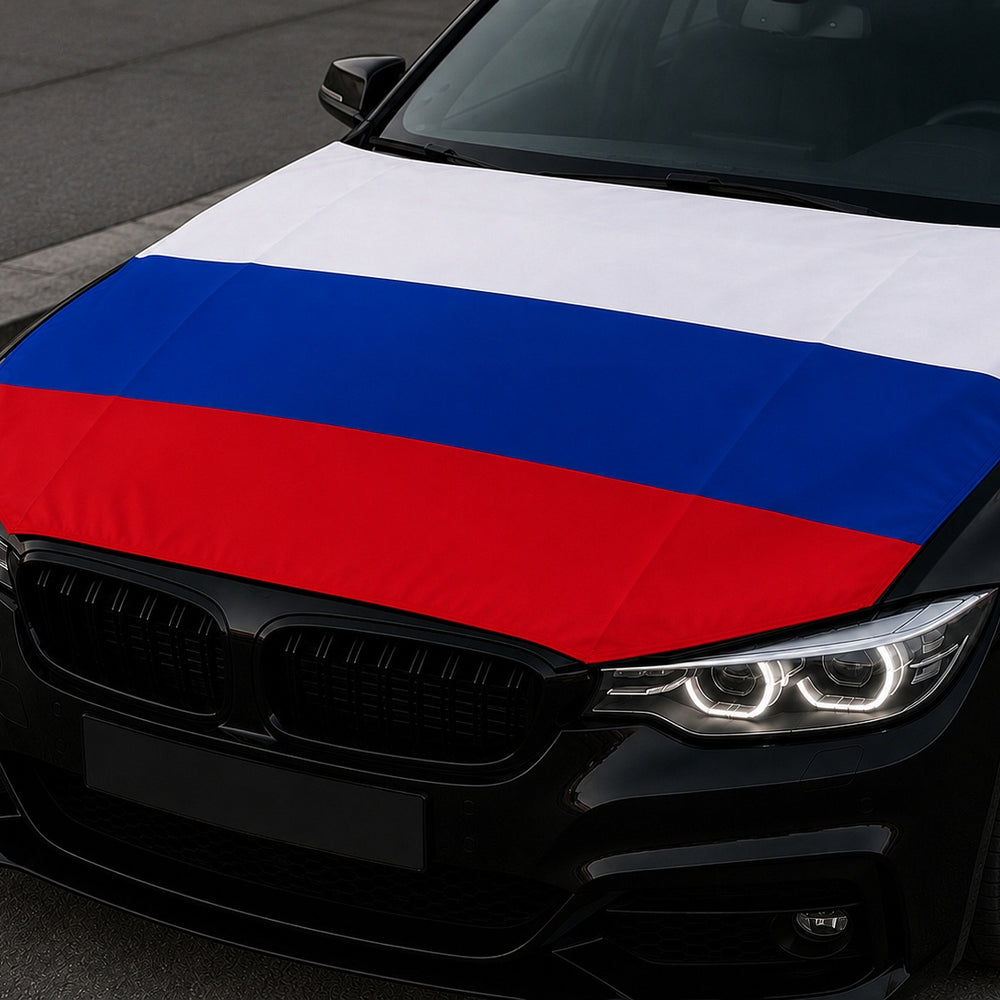 Russland Flagge Motorhaubenabdeckung