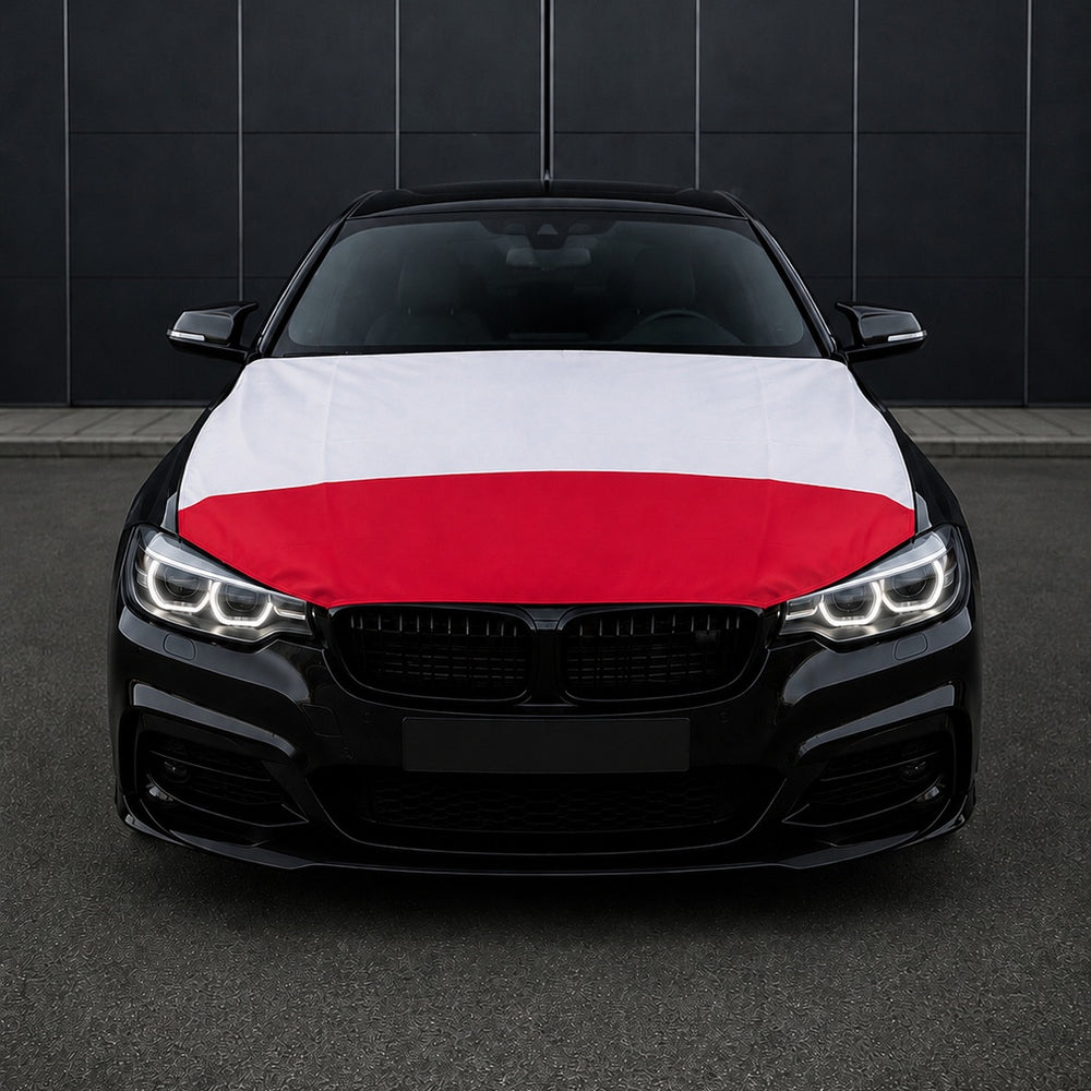 Polen Flagge Motorhaubenabdeckung