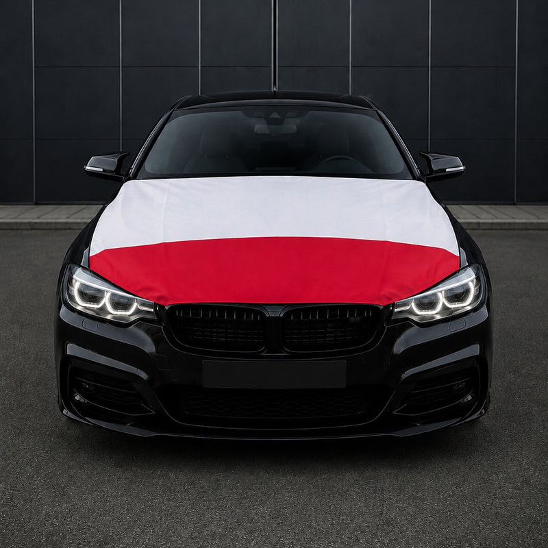 Polen Flagge Motorhaubenabdeckung