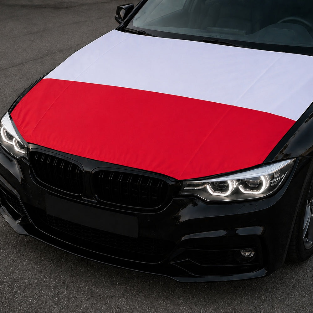 Polen Flagge Motorhaubenabdeckung