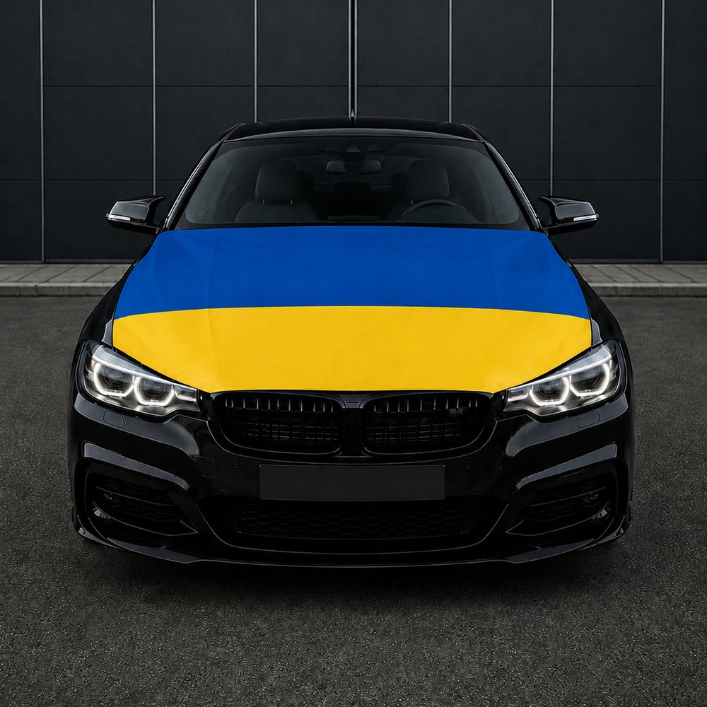 Ukraine Flagge Motorhaubenabdeckung