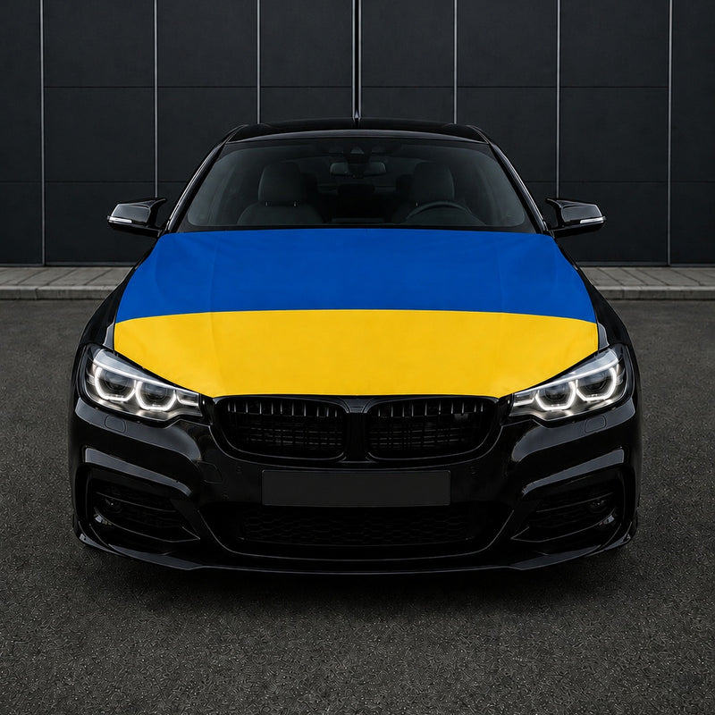 Ukraine Flagge Motorhaubenabdeckung