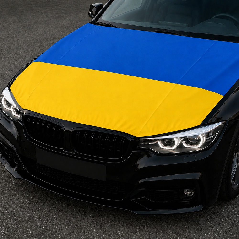 Ukraine Flagge Motorhaubenabdeckung